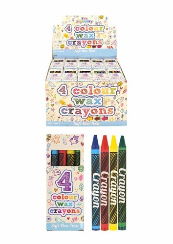 Wax crayons pack - 4, mini