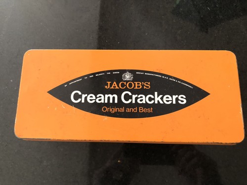 Vintage jacobs cream crackers - cream,