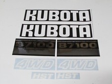 Tractor decal set to fit Kubota B7100 hood stickers