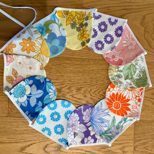 Bunting 60s 70s vintage - 60s, fabric