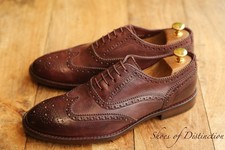 Paul Smith Burgundy Leather Oxford Brogue Shoes UK 8 US 9 EU 42