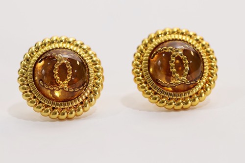 Chanel glass gold - glass, inlaid