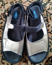 Gorgeous Ladies Wolky Jewel Gold Metallic Leather Fully Adjustable Sandal...