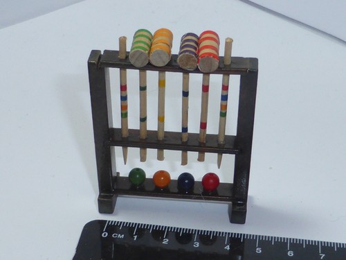 Scale wooden croquet - 1:12,