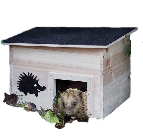 Wooden hedgehog house - wooden,