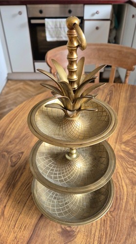 Vintage brass pineapple - vintage,
