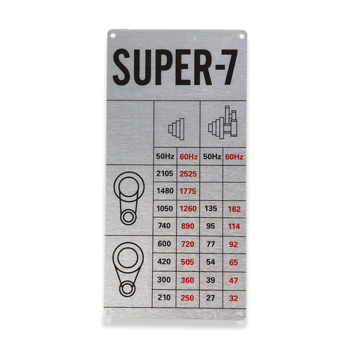 New myford speed plate - speed, for