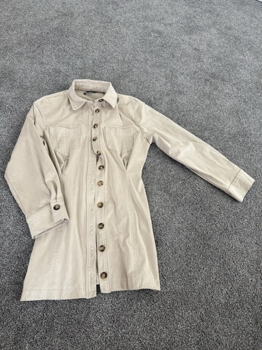 Zara women beige faux suede - zara,