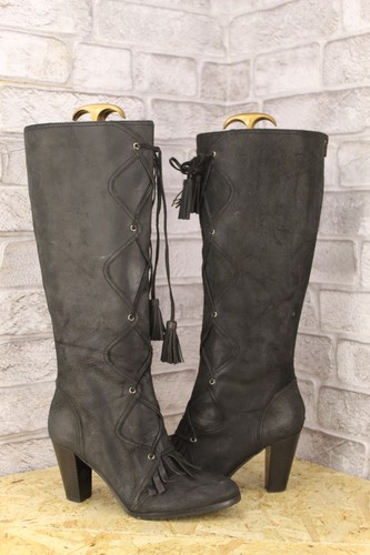 Black faux suede block - faux,