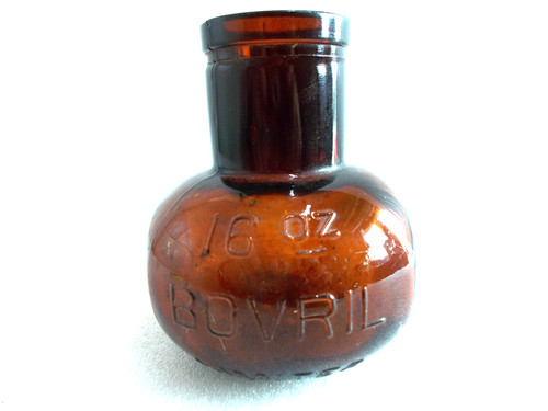 Bovril bottle vintage brown - bovril,
