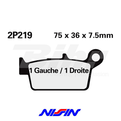 Nissin 2p219gs rear brake - 2p219gs, pads