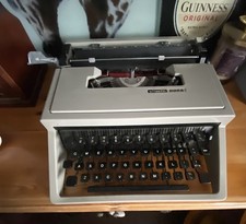 Vintage Olivetti Dora Portable Typewriter With Case