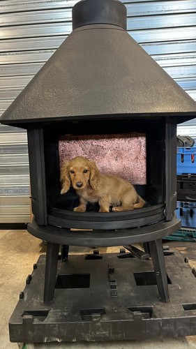 Jotul vintage cast - iron, wood
