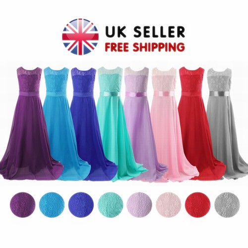 Girls lace dress bridesmaid - girls,