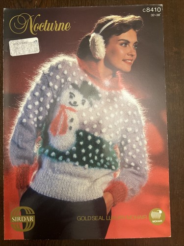 Ladies mohair snowman xmas - ladies,