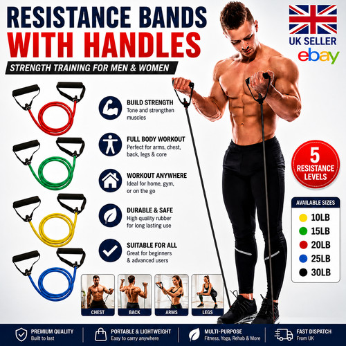 Resistance bands with handles - bands,