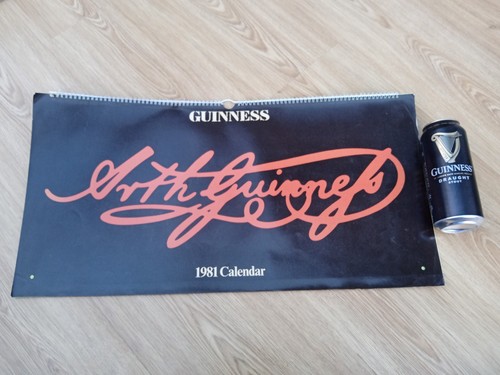 1981 guinness calendar famous - guinness,