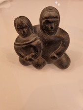 Inuit Soapstone Carving by Luke Joanasie, Cape Dorset, Canada, 9 cm