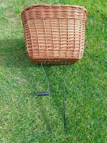 Wicker bike basket set shape - set, d-shape
