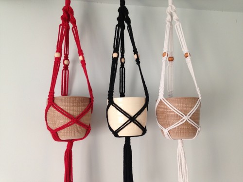 Macrame plant hanger garden - macrame,