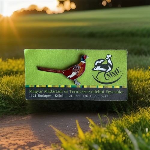 Mme pheasant charity pin badge - charity,