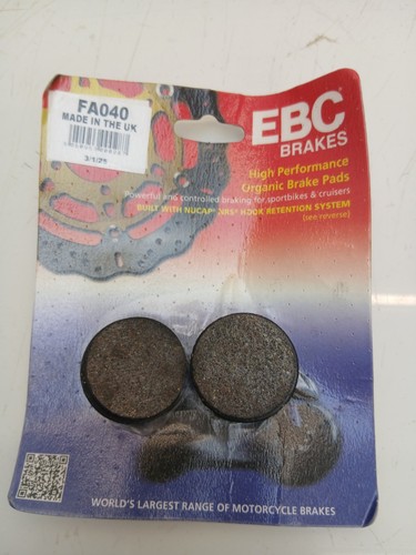 Ebc fa40 pair brake pads - ebc,