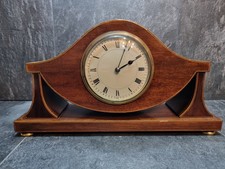 Vintage Mahogany Napoleon Hat Mantel Clock 8-Day Wind-Up – Working with Key