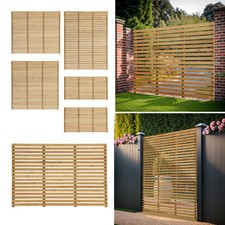 Slatted Fence Panels Sawn Wooden Garden Panels Horizontal Trellis Fench Pickets