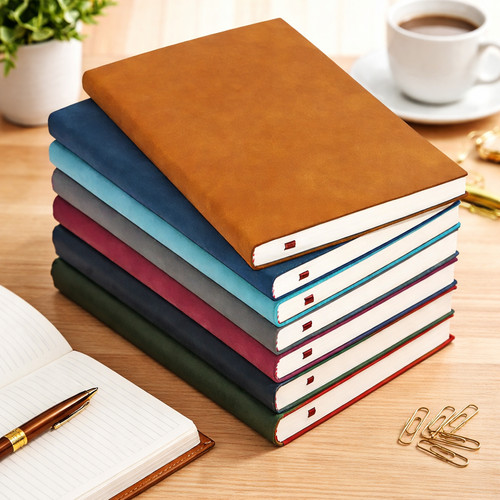 Leather notebook lined - leather,