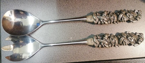 Pair norwegian pewter handle - pewter,