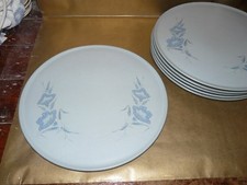 denby mandarin large round service platter / cake serving plate