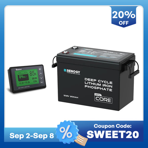 Renogy 200ah 12v lifepo4 - renogy,