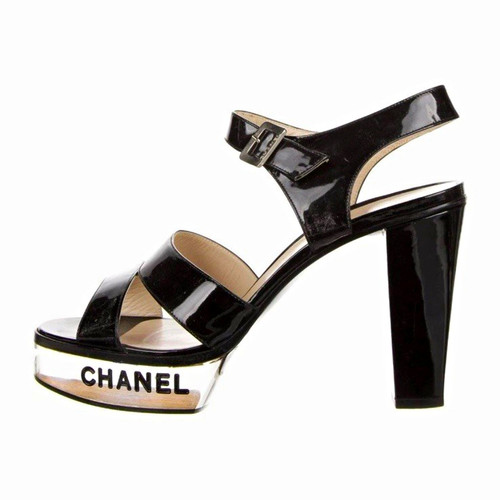 Chanel black patent leather - chanel,