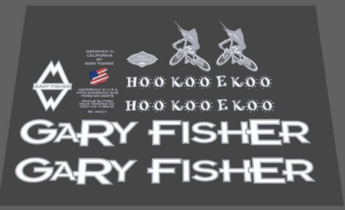 Gary fisher decal set - gary,