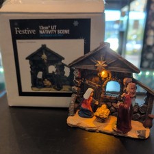 Christmas nativity set scene - nativity,
