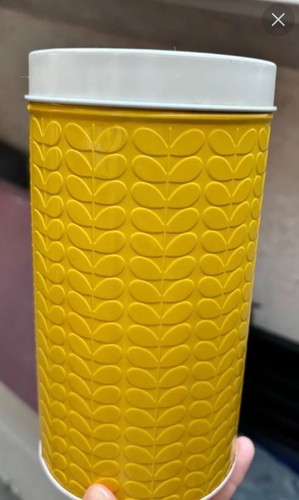 Orla kiely canister yellow - kiely,