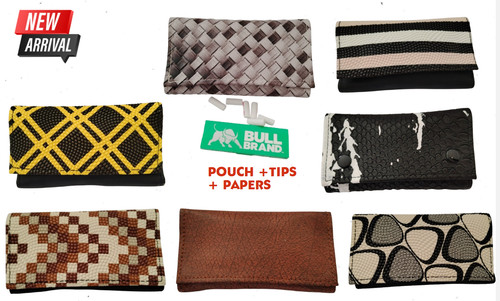Soft leather tobacco pouch - soft,