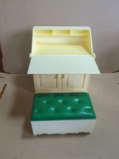 Sindy Vintage 1980s Pedigree Writing Desk Ottoman Bureau Chair And Accessories