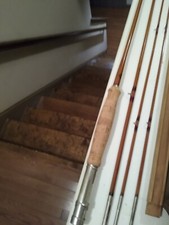 Shakespeare Bamboo Fly Rod A-1300b-9. Two Tips.