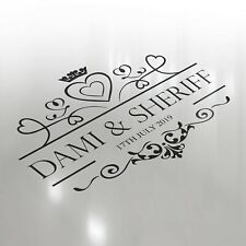 Premium Luxury Wedding Logo Dance Floor Event Custom Decor Sticker Vinyl Decal 