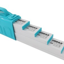 Bihui Anodised Aluminium Straight Edges 6pc Light Weight Screed Set