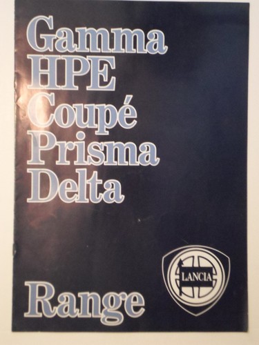 Lancia range orig - range, 1983