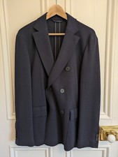 Hugo Boss Double-Breasted Wool-Mix Blazer 48 EU