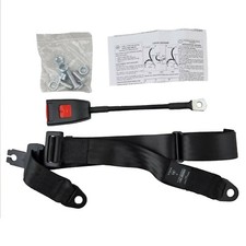 Classic Car Universal Securon 3 Point Static Adjustable Black Seat Belt 300/30