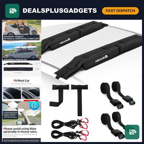 Soft roof rack pads - rack, for
