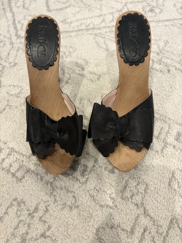 Red valentino black - red, leather