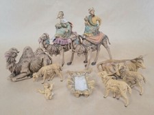 Fontanini Nativity Scene. 9 Figurines 1982, Missing Figures read description