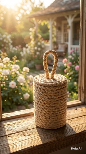 Large 3kg rope door stop - large, in