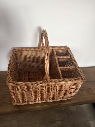 Vintage large wicker - large, basket