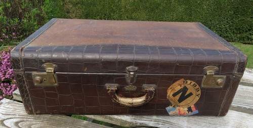 Vintage luggage rigid - vintage, royal
